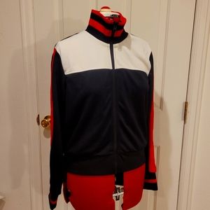 Wild Fable medium tracksuit jacket red black white zip up